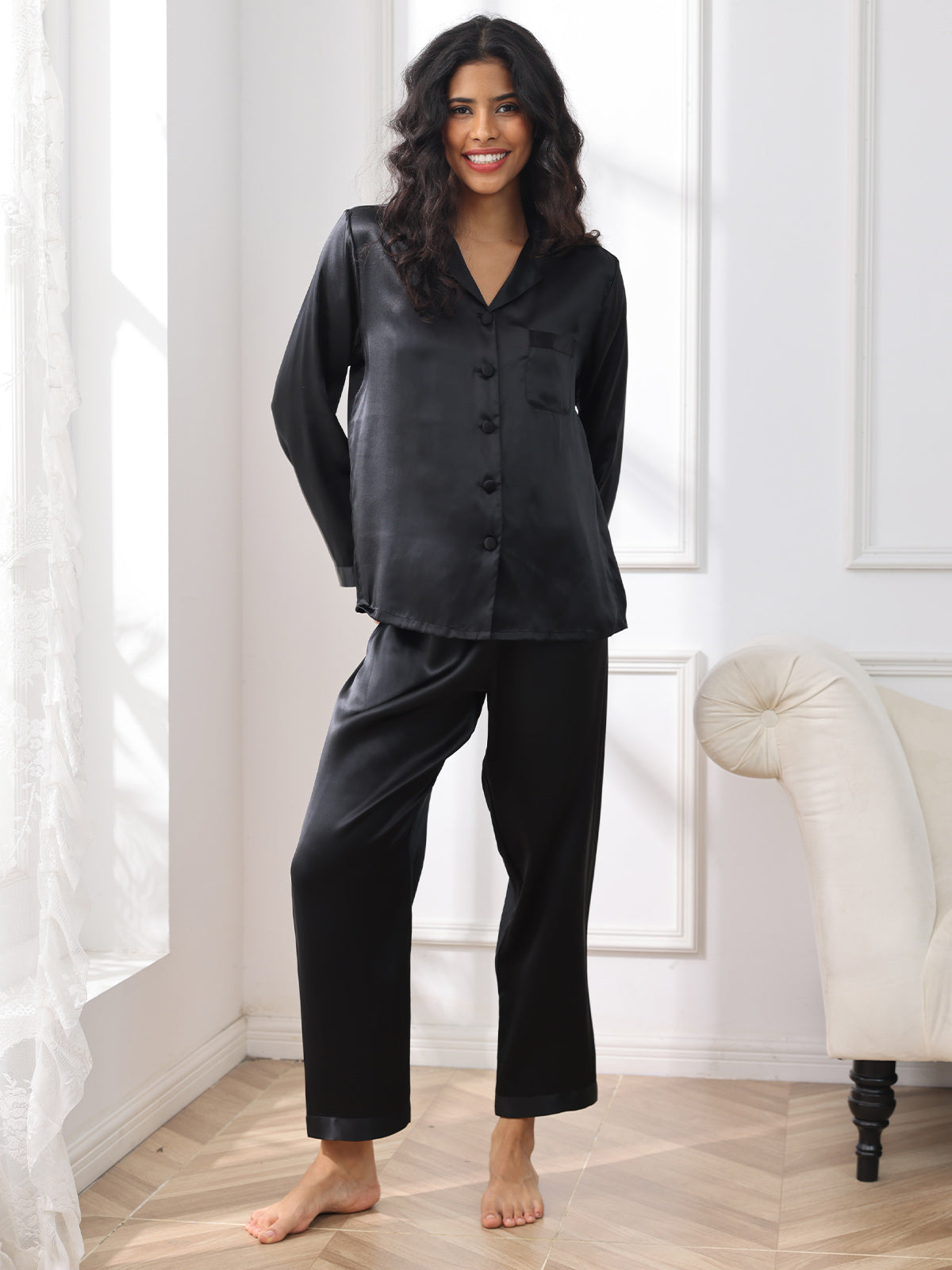 Luxora™ | Satin Pyjama Set