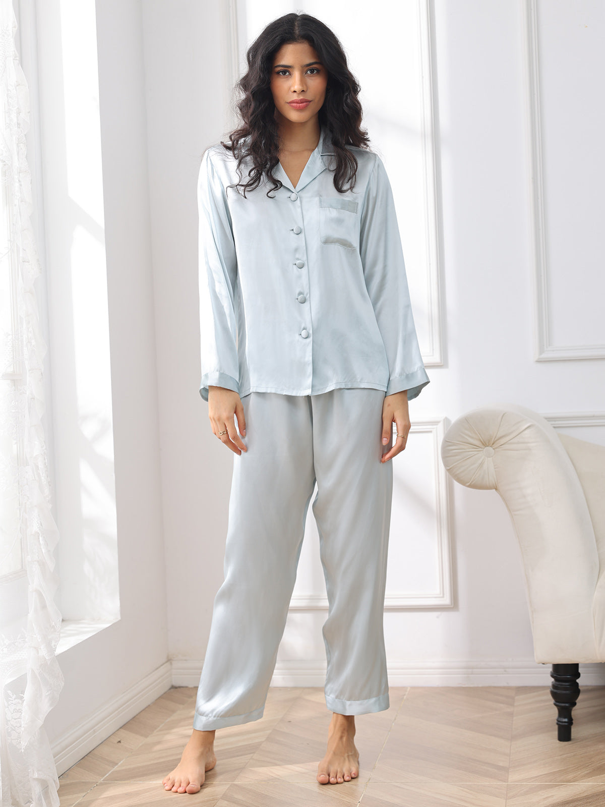 Luxora™ | Satin Pyjama Set