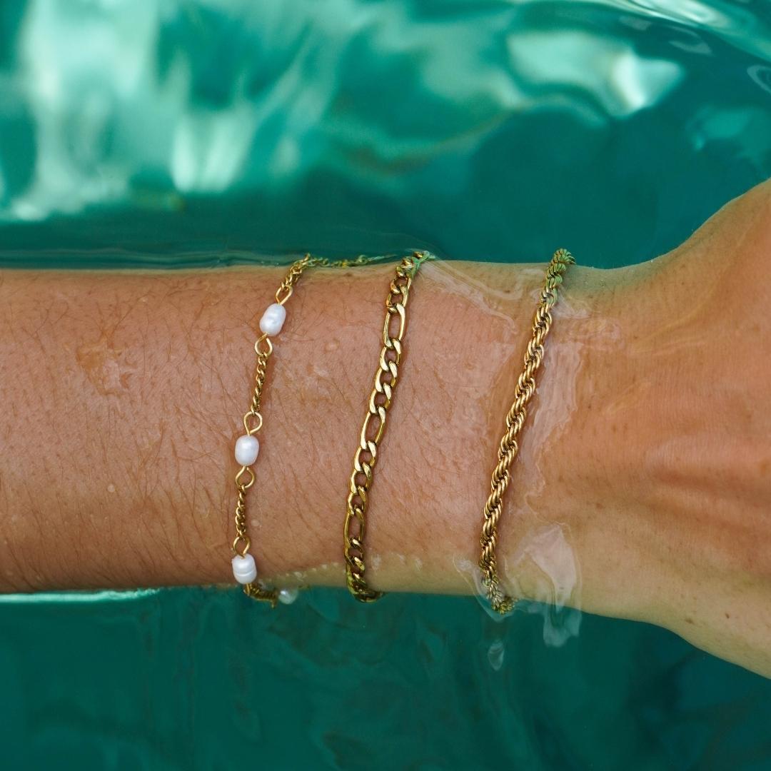 "Calvi" armbånd med rebkæde