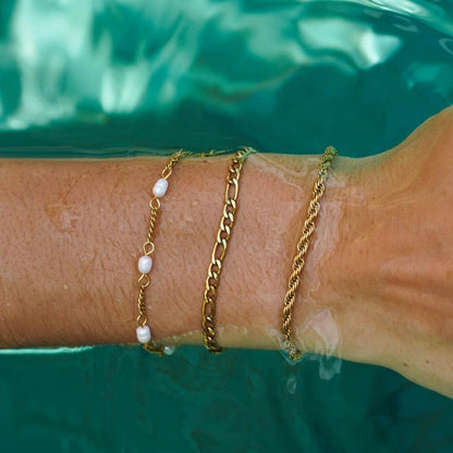 "Calvi" armbånd med rebkæde